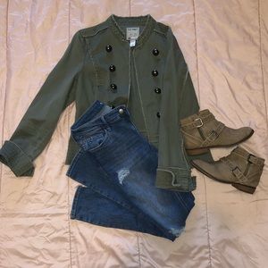 Vintage Army Green Jacket